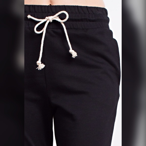 LAST 1! 💕Super soft French Terry Lace up Joggers - Picture 3 of 4